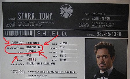 tony stark full name