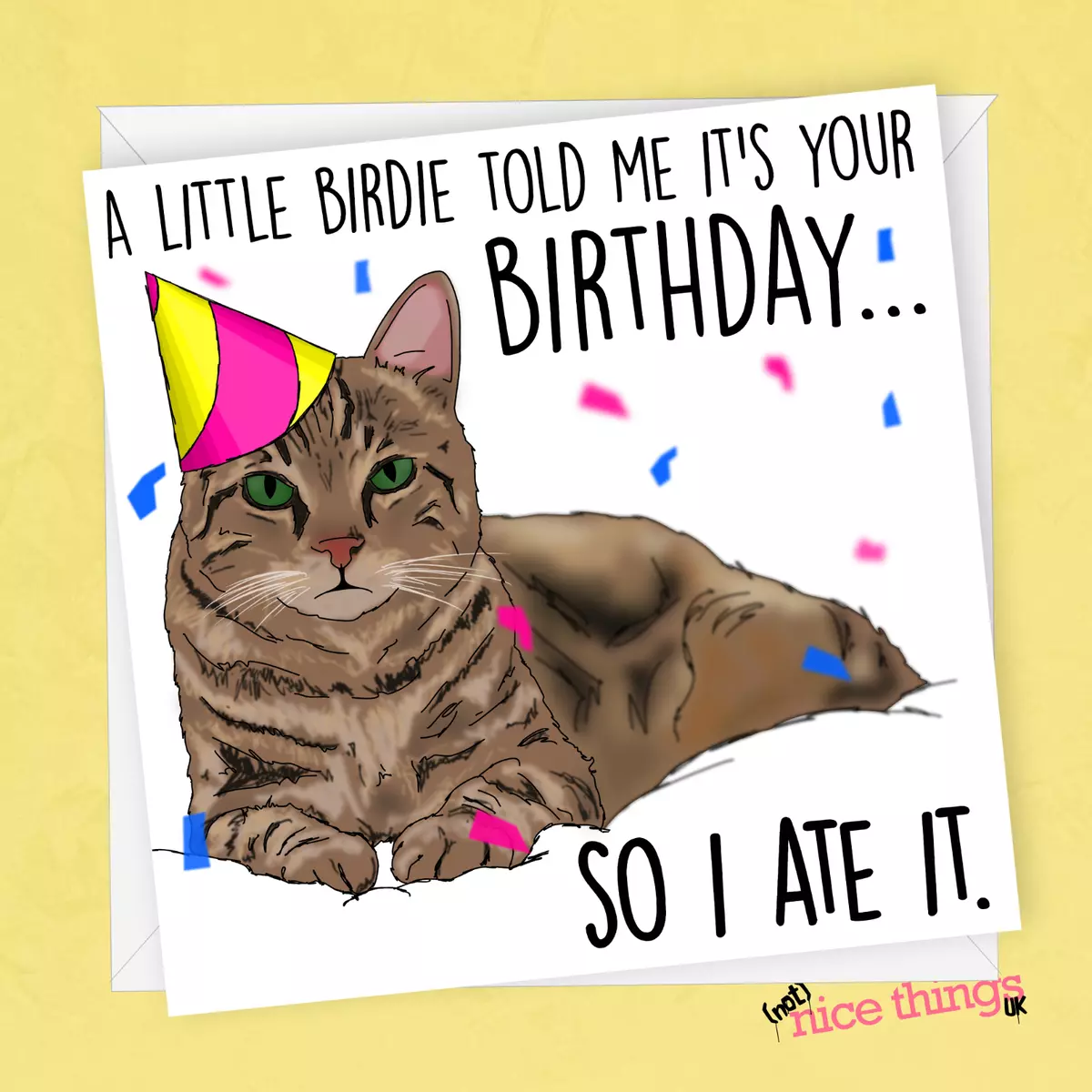 funny cat birthday cards