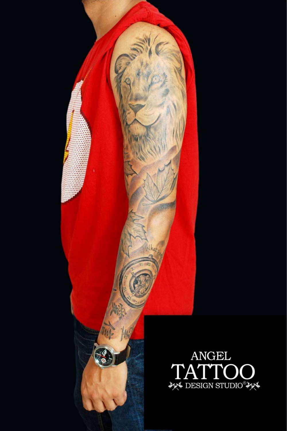 hand full sleeve tattoo