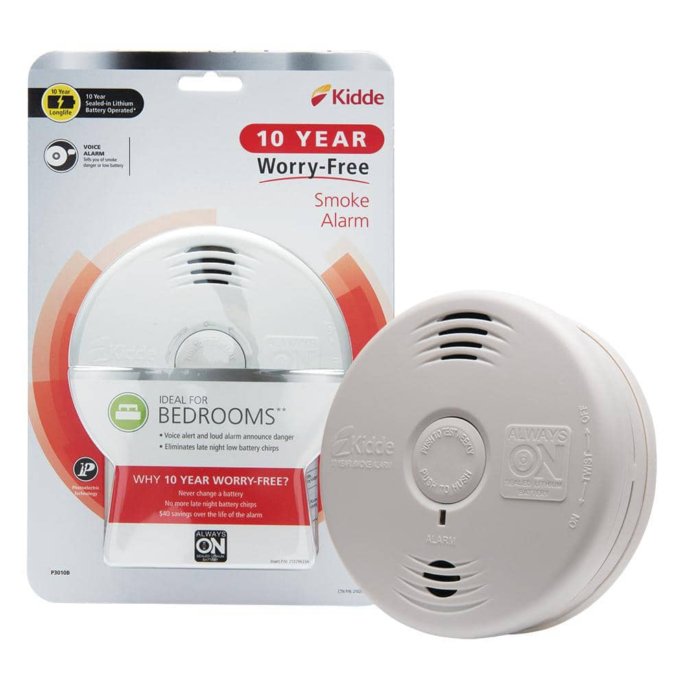 smoke carbon monoxide detector 10 year battery