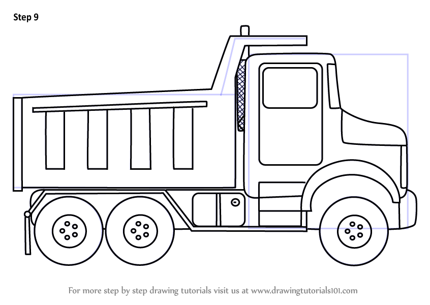 dump truck drawing