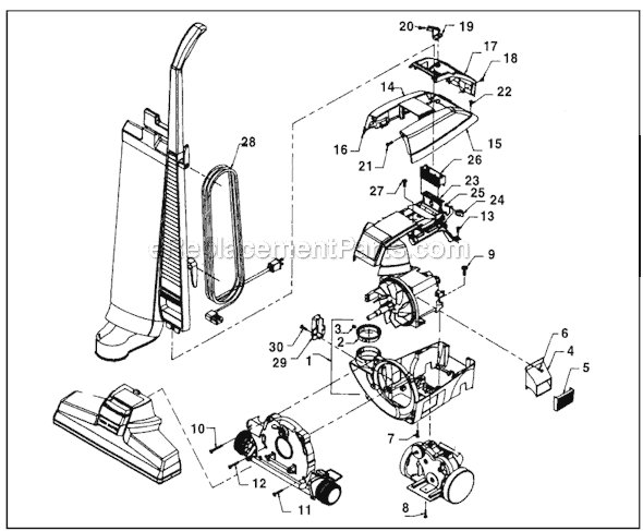 kirby vacuum replacement parts