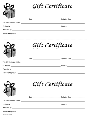 gift coupon template