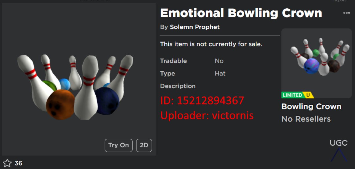 roblox bowling crown