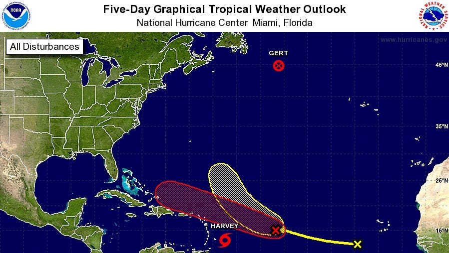 hurricane center antilles