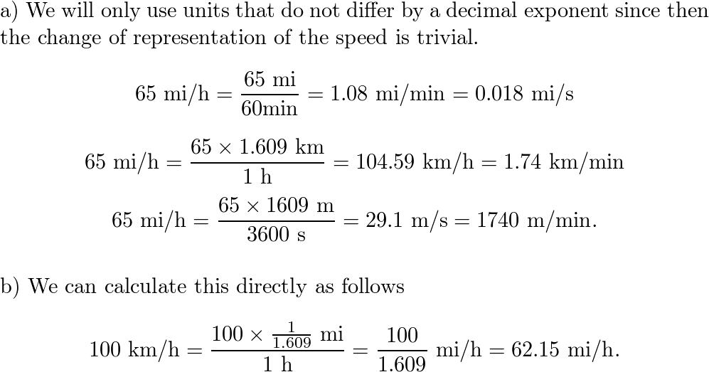 65 mi/hr to m/s