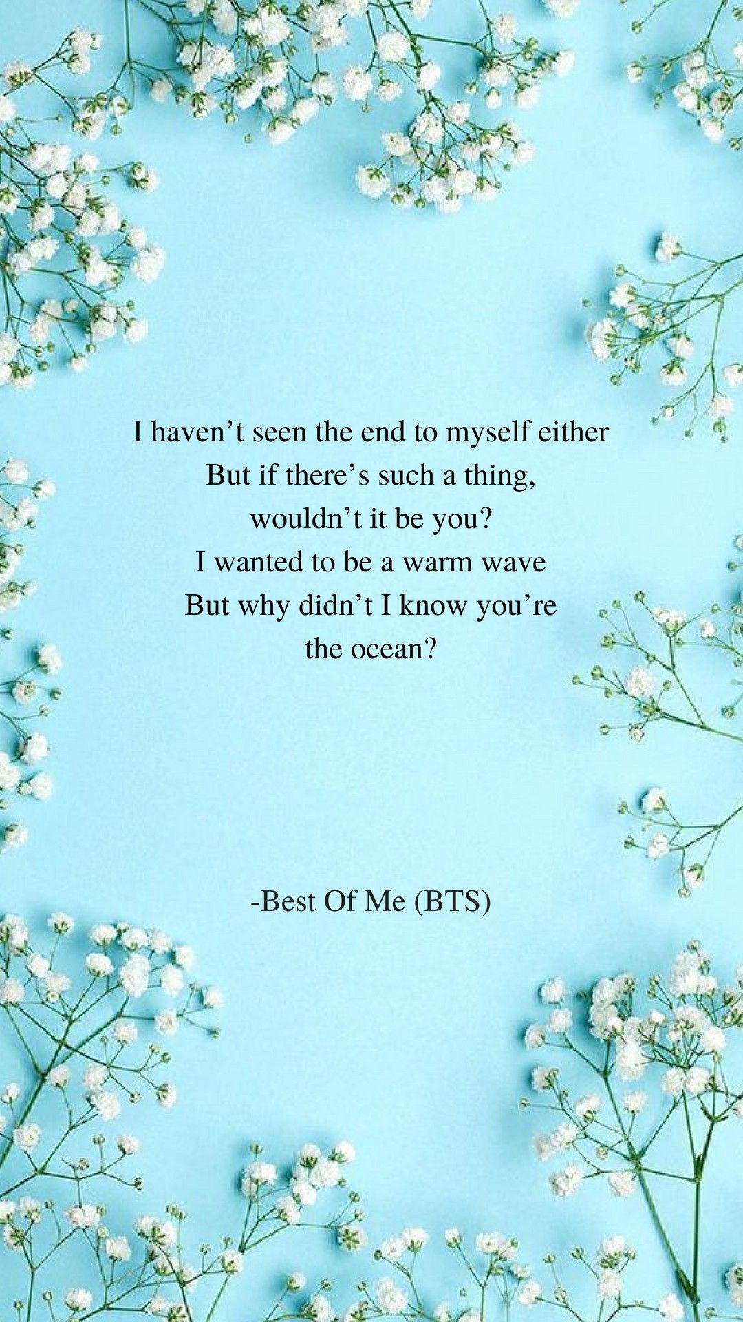 best of me lyrics bts