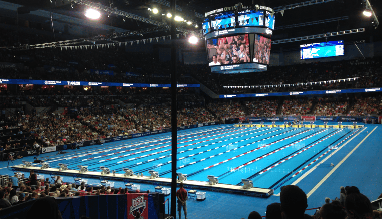 how many liters in olympic swimming pool