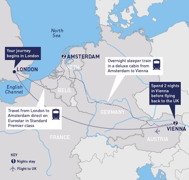 amsterdam austria train