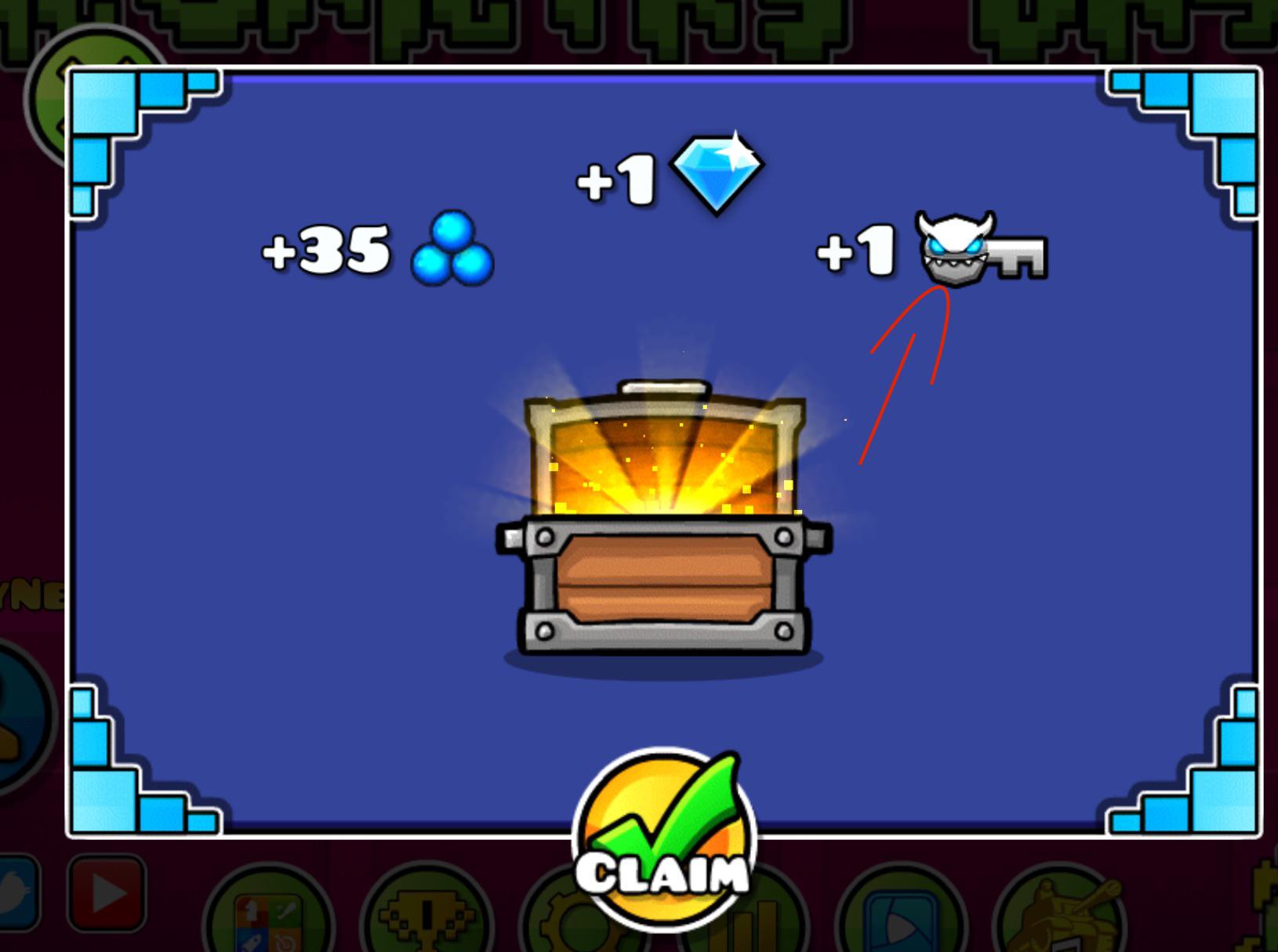 how to get keys in geometry dash