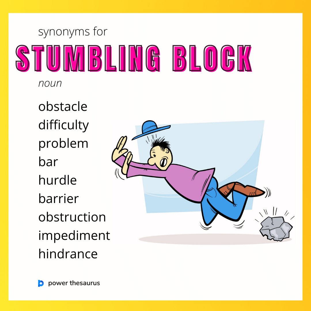 stumbling synonym