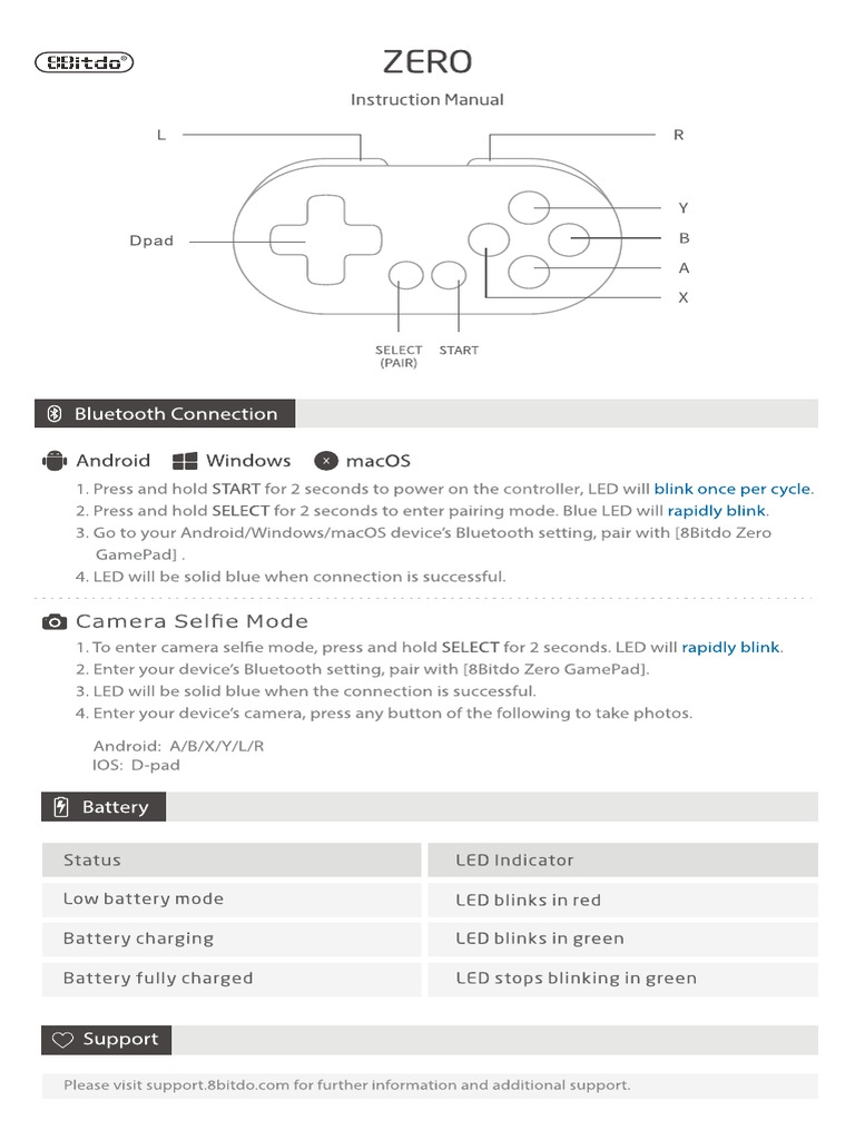 8bitdo how to pair