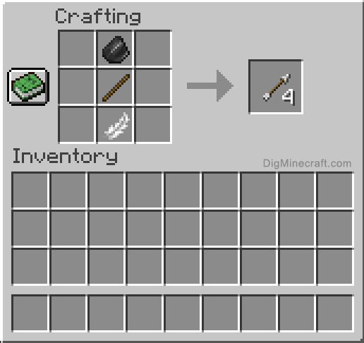 how to craft an arrow on minecraft