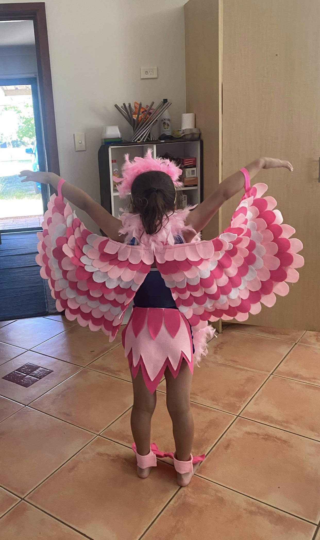 flamingo bird costume