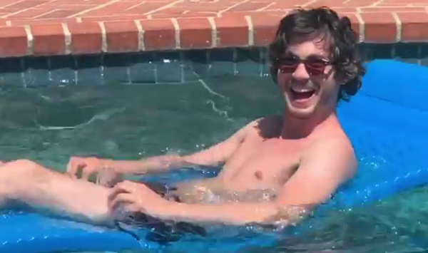 logan lerman shirtless