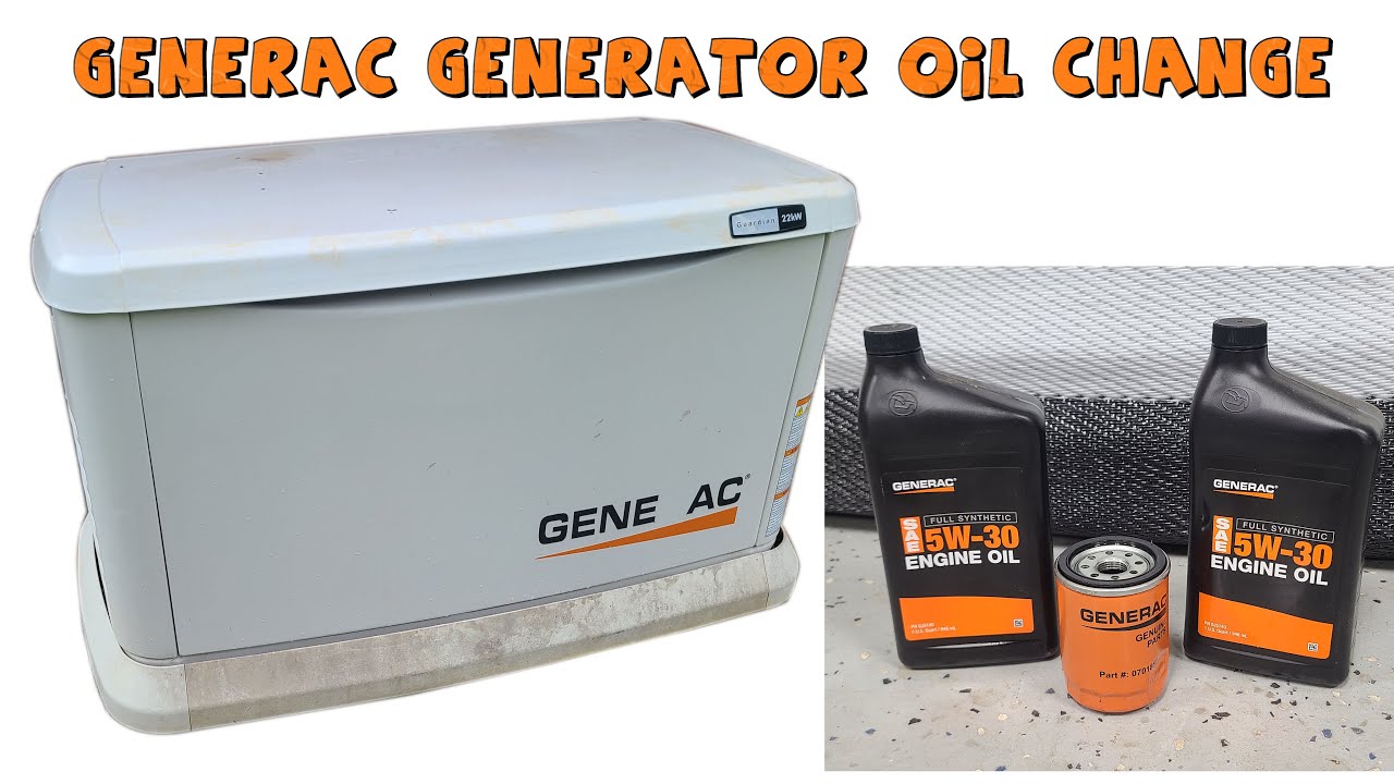 generac oil capacity