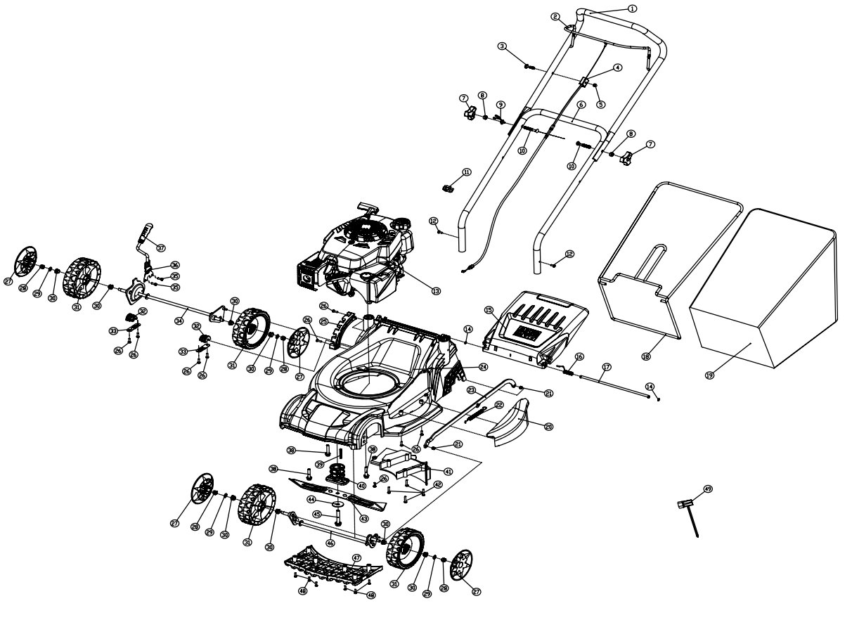 sovereign lawnmower spares