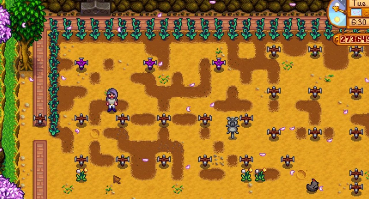 stardew valley quality sprinkler layout