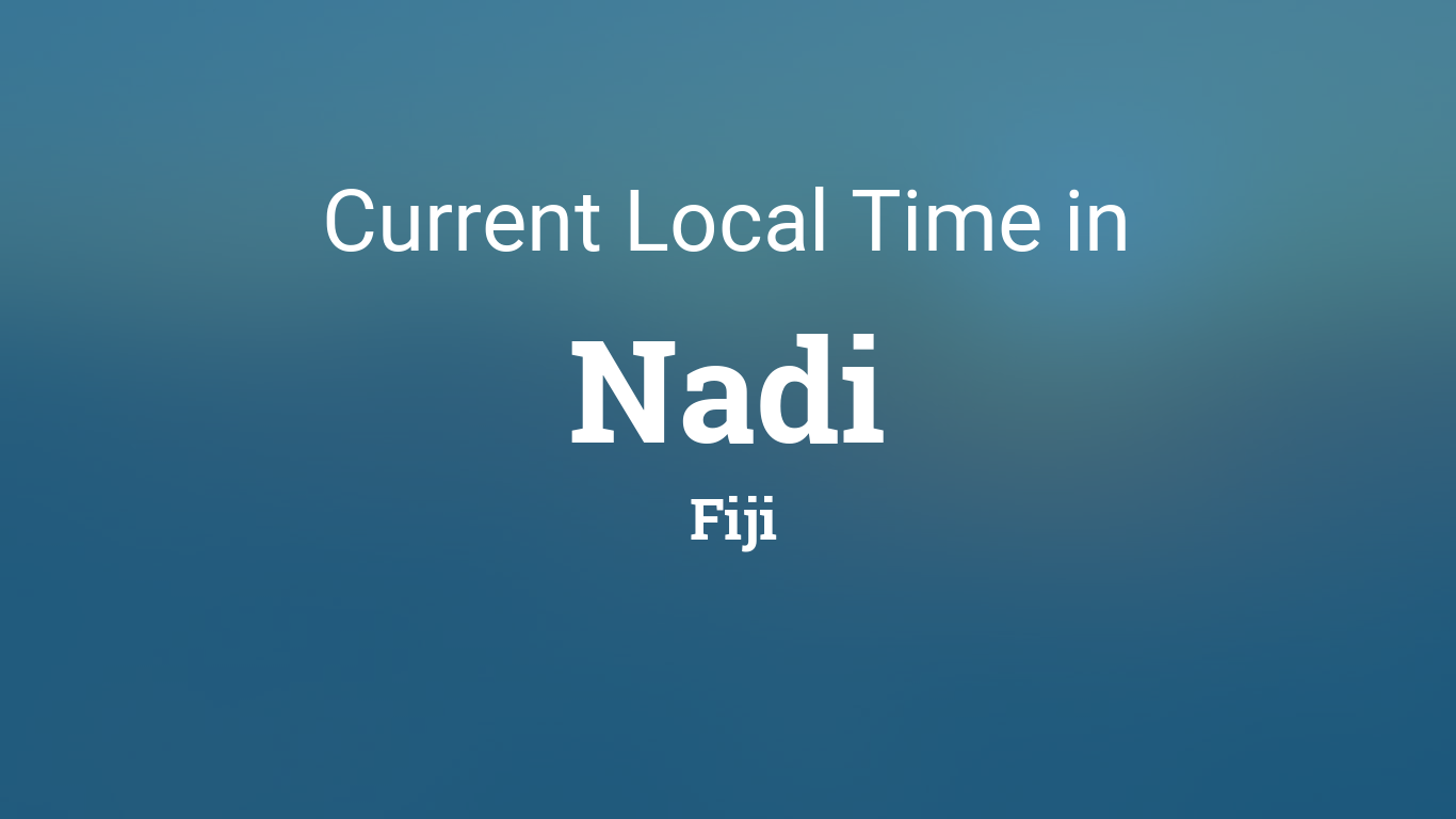 current time in fiji