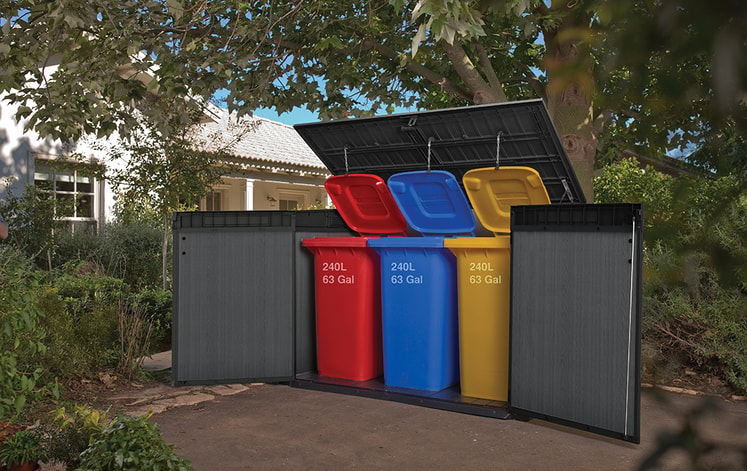 keter storage wheelie bins