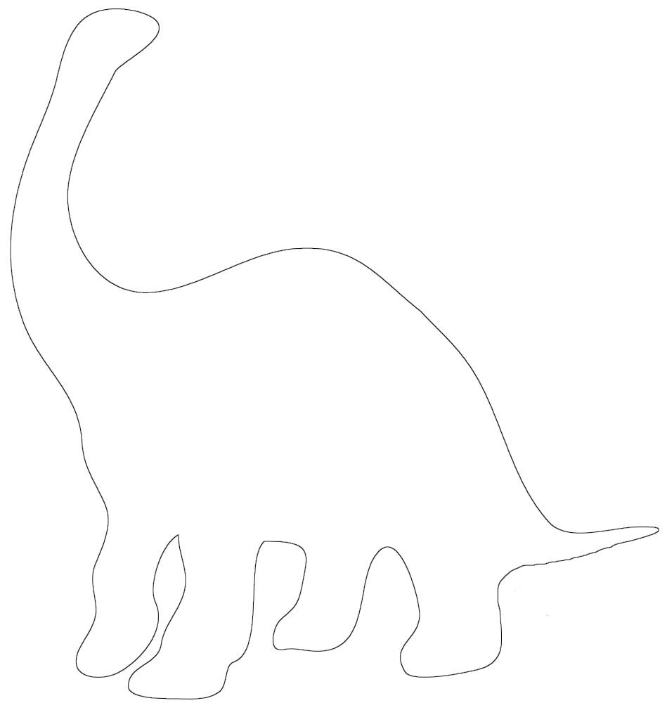 brontosaurus outline