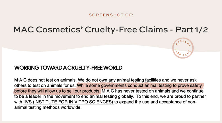 mac cosmetics vegan