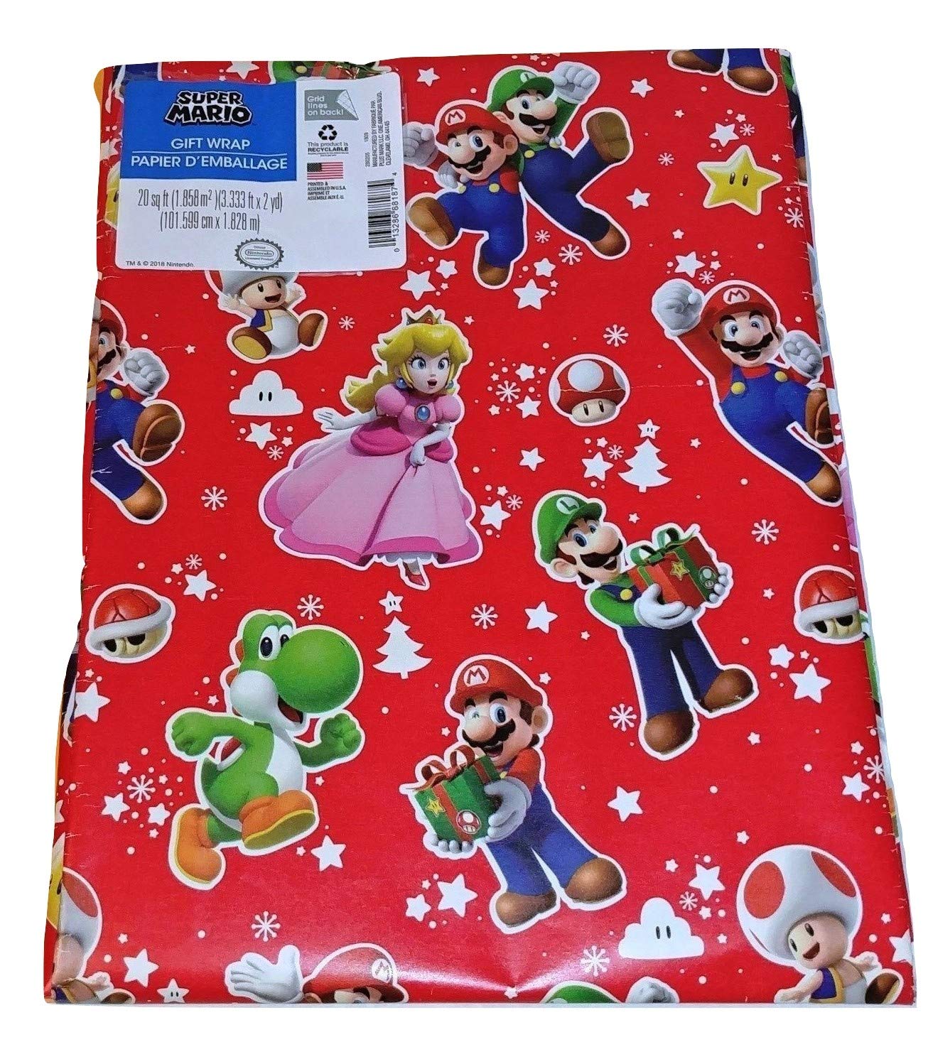 super mario gift wrap