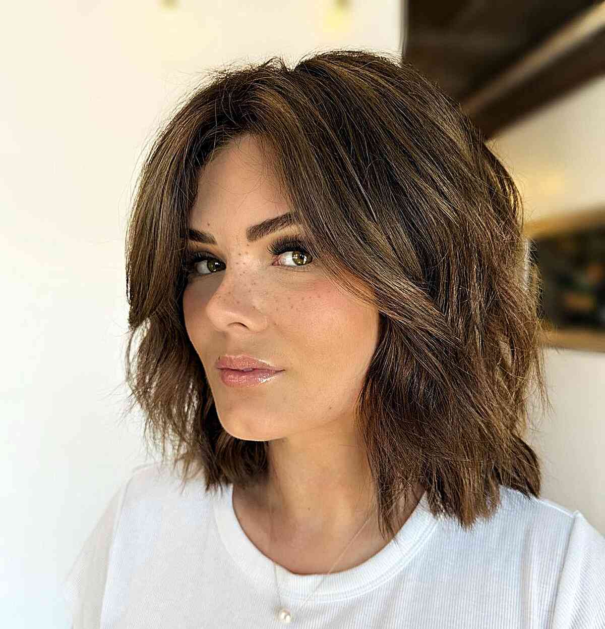 layered long bob haircut