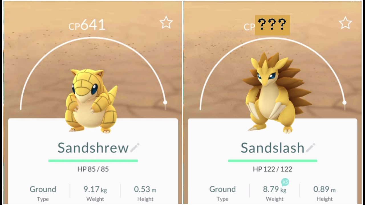 evolve sandshrew