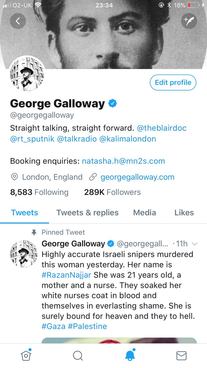 george galloway twitter