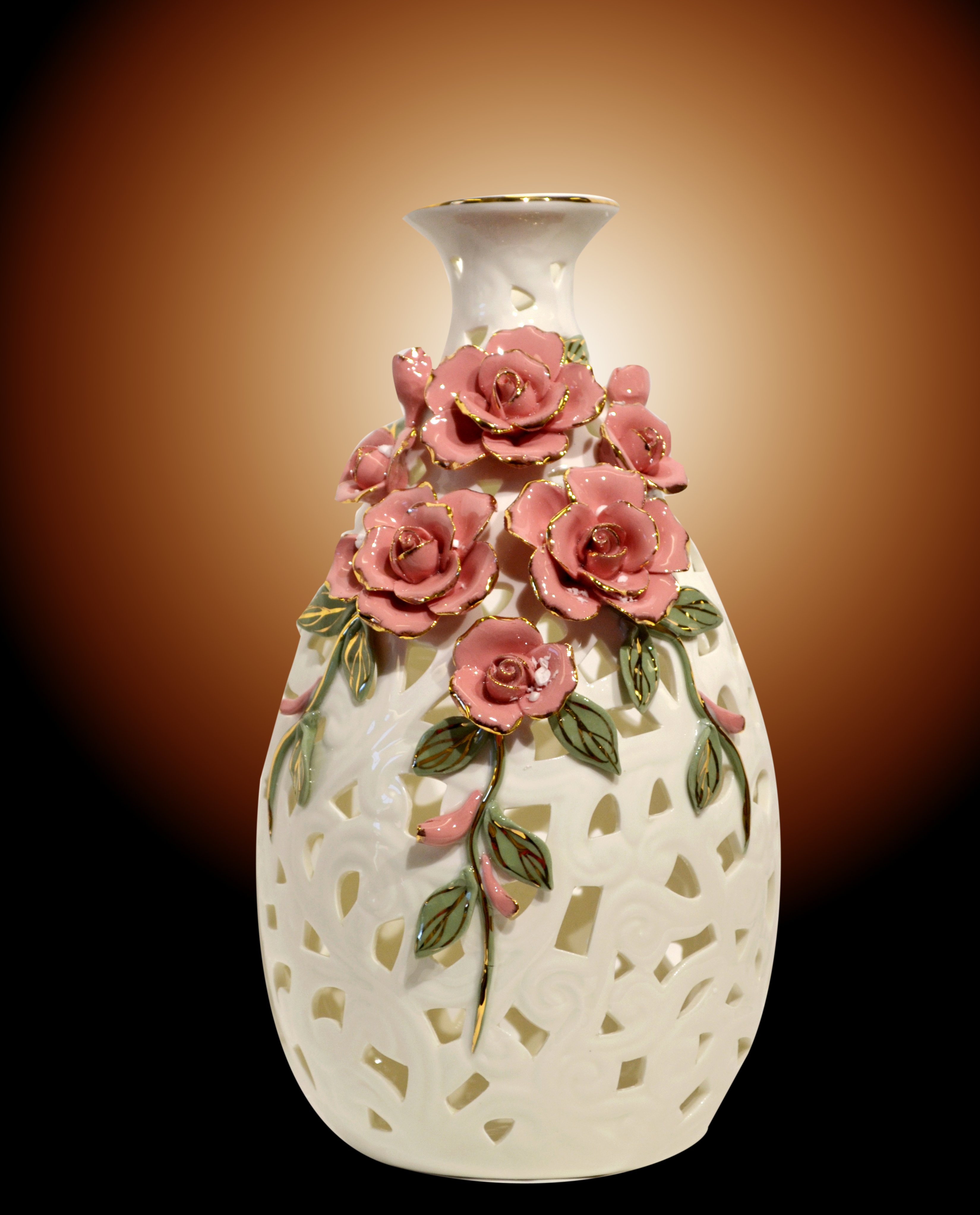 ceramic flower vase