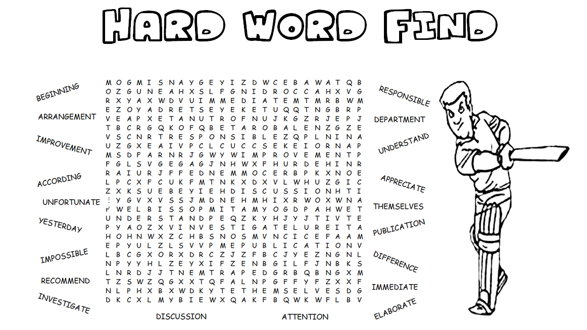 find a word hard