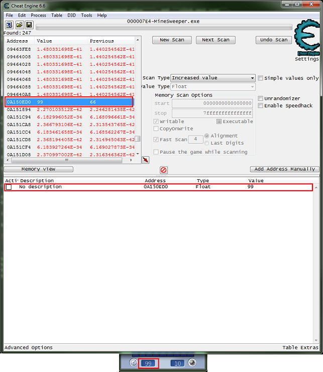 cheat engine value type