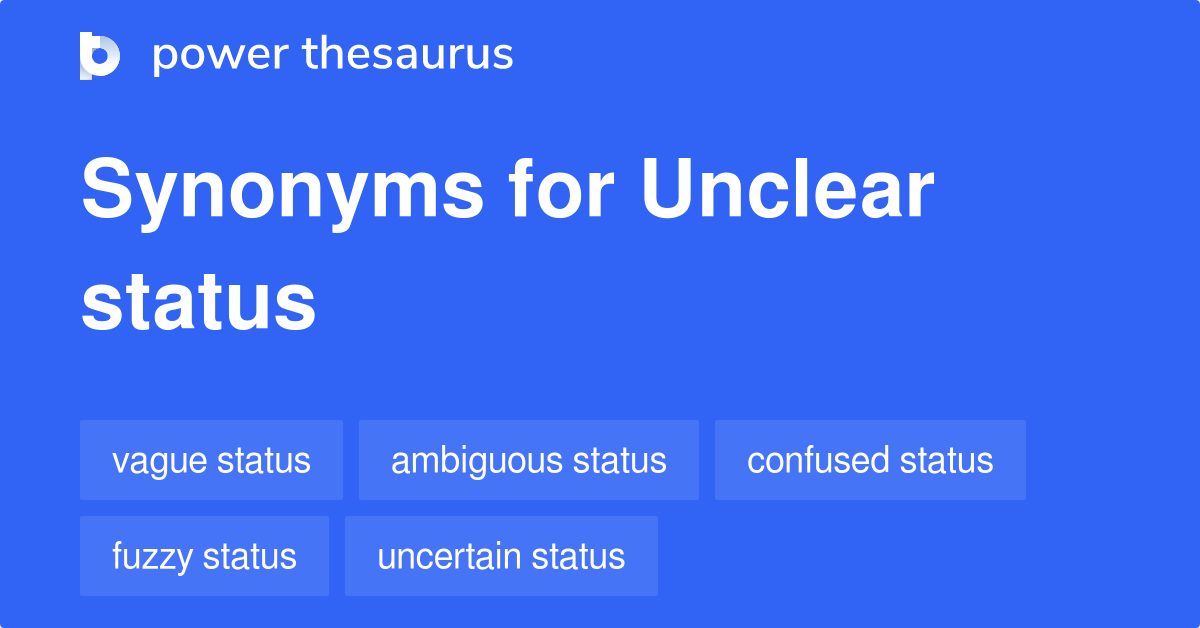 unclear thesaurus