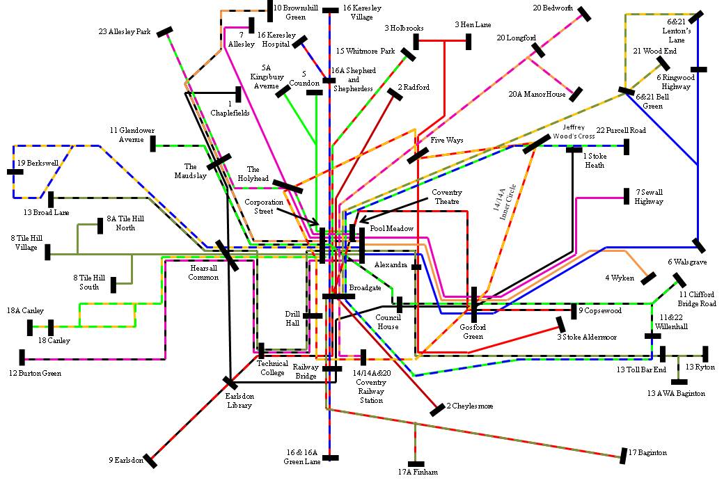 coventry bus route planner