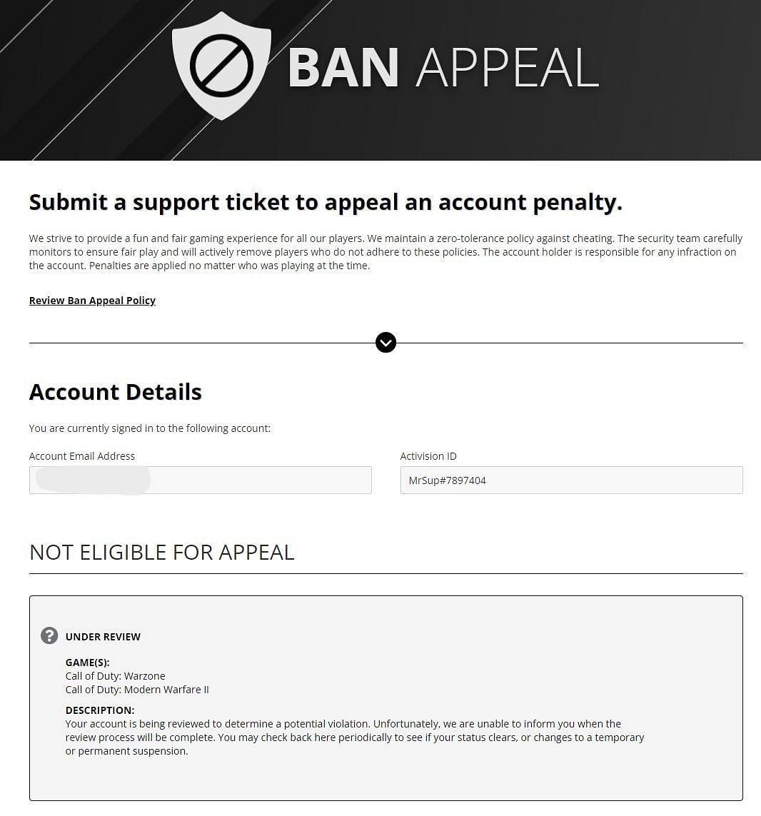 cod shadow ban checker