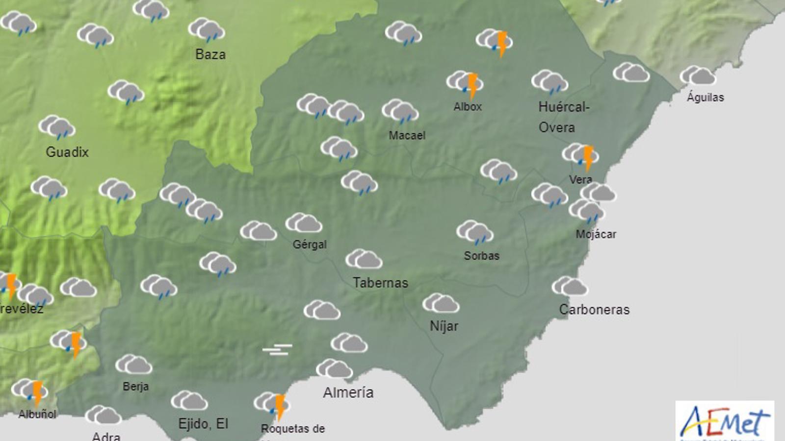 el tiempo en mojacar aemet