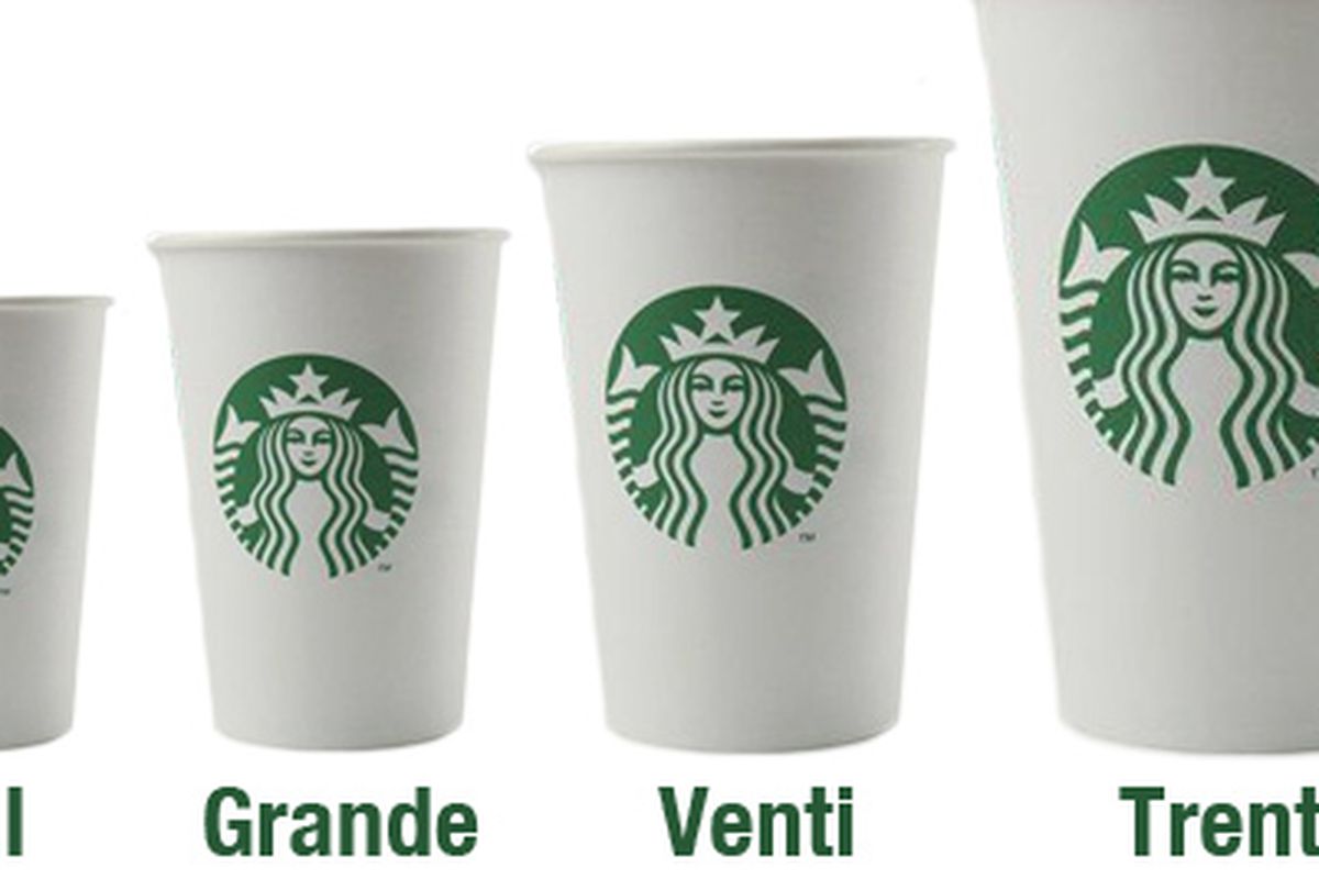 how tall is a grande starbucks cup