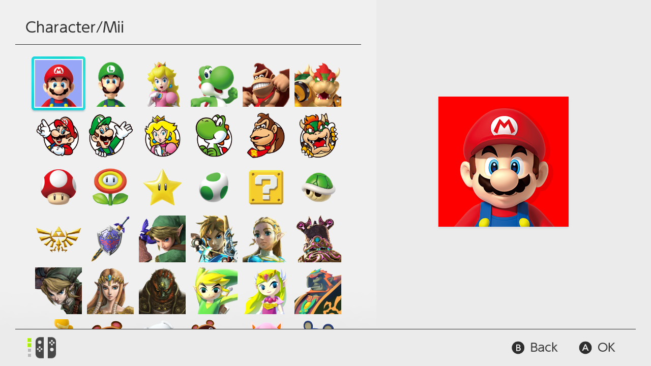 nintendo switch new profile icons