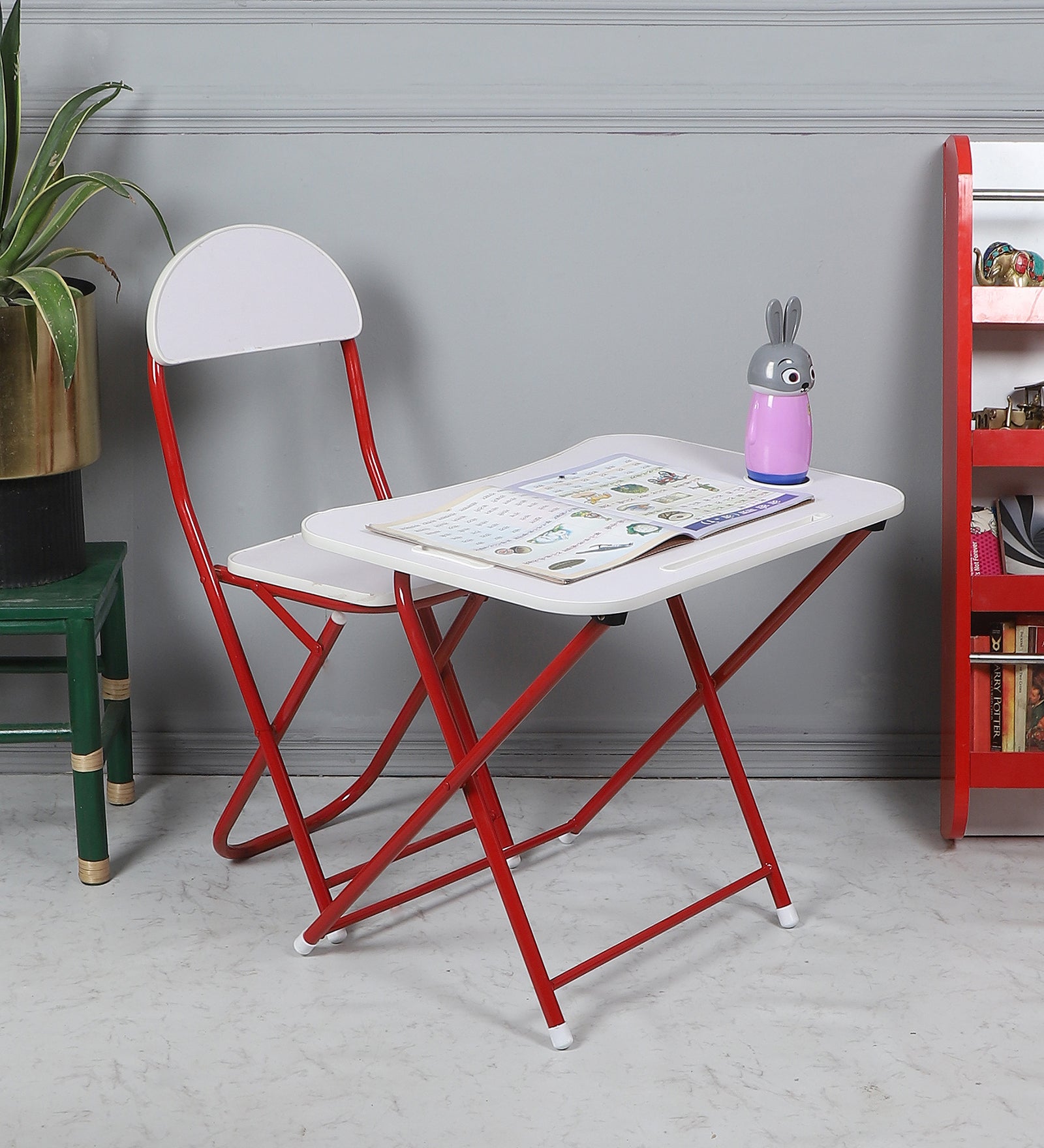 study table with chair foldable