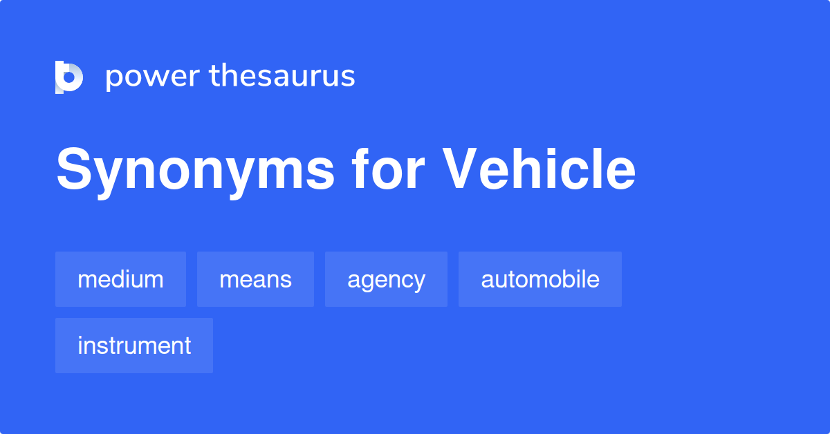 vehicle thesaurus