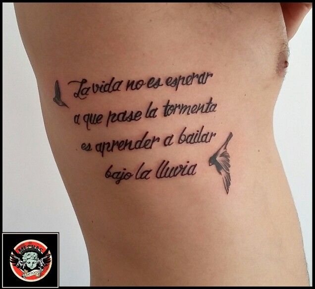 tatuajes en la costilla frases