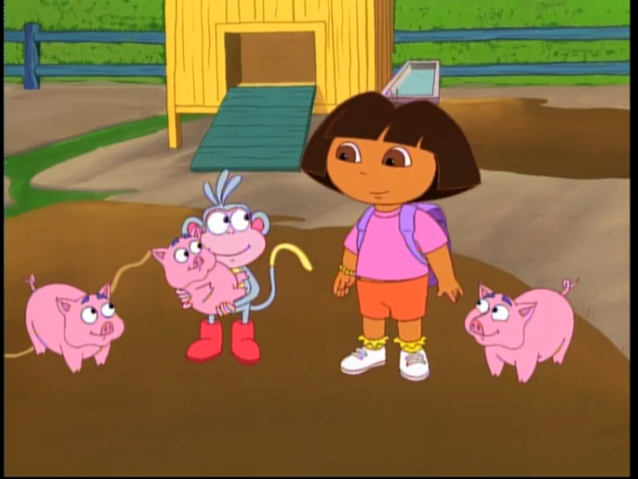 dora the explorer the three little pigs