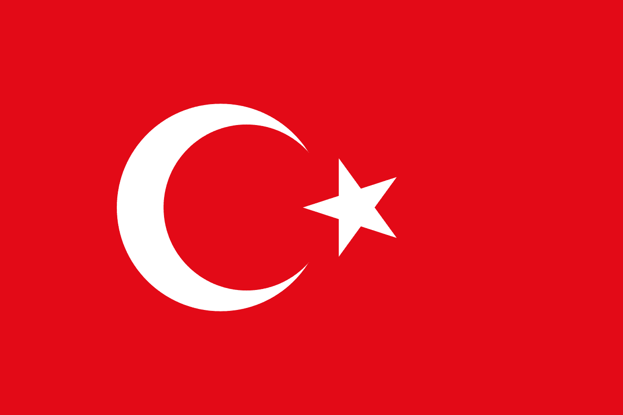 flag with red moon and star