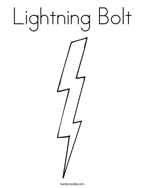 lightning coloring page