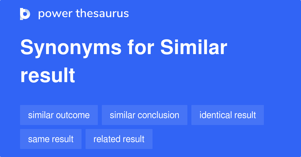 in result synonym