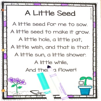 preschool flower poem