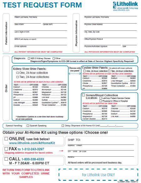 printable labcorp requisition form