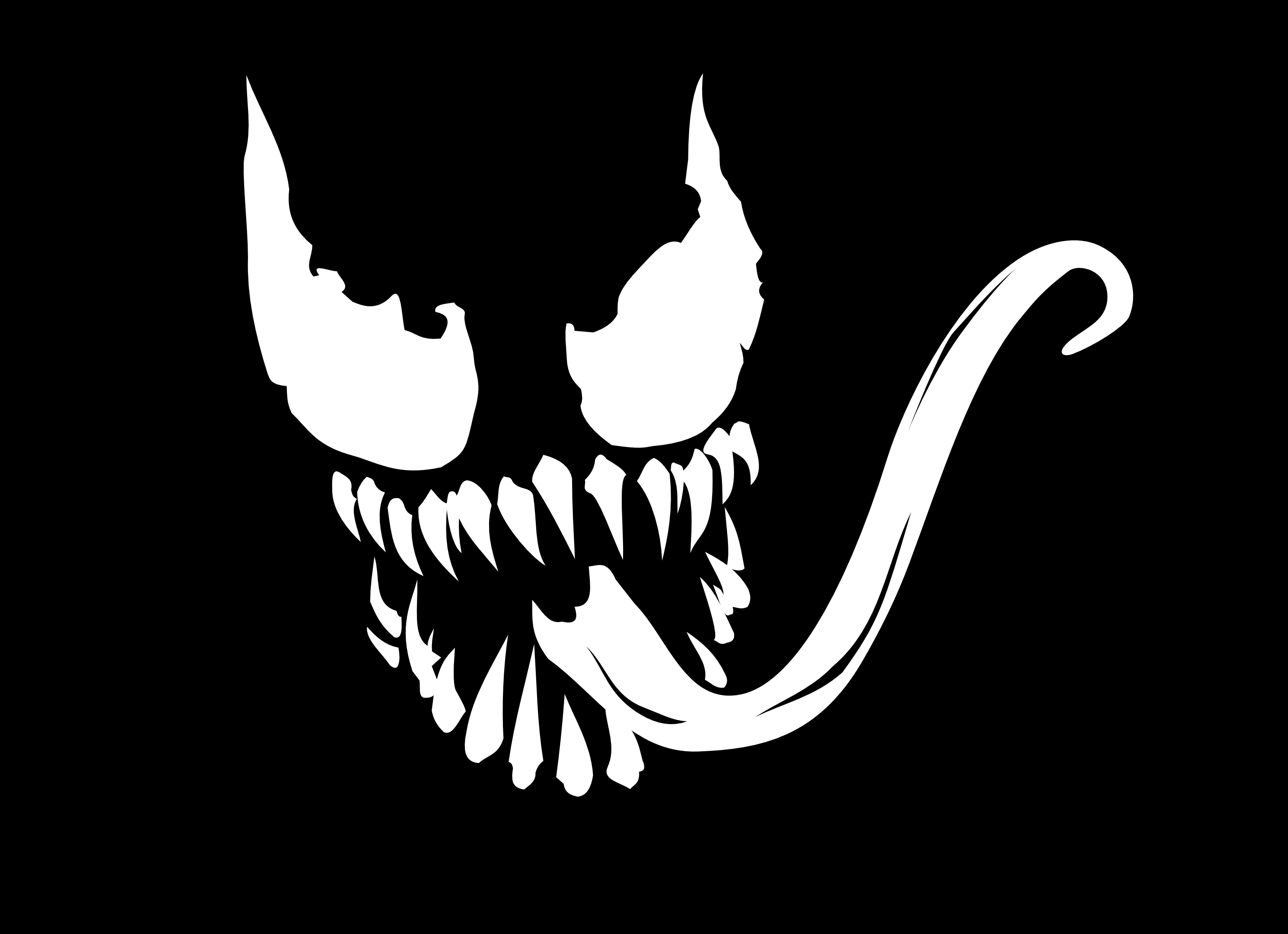 venom pumpkin stencil