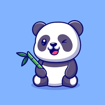 cute panda cartoon